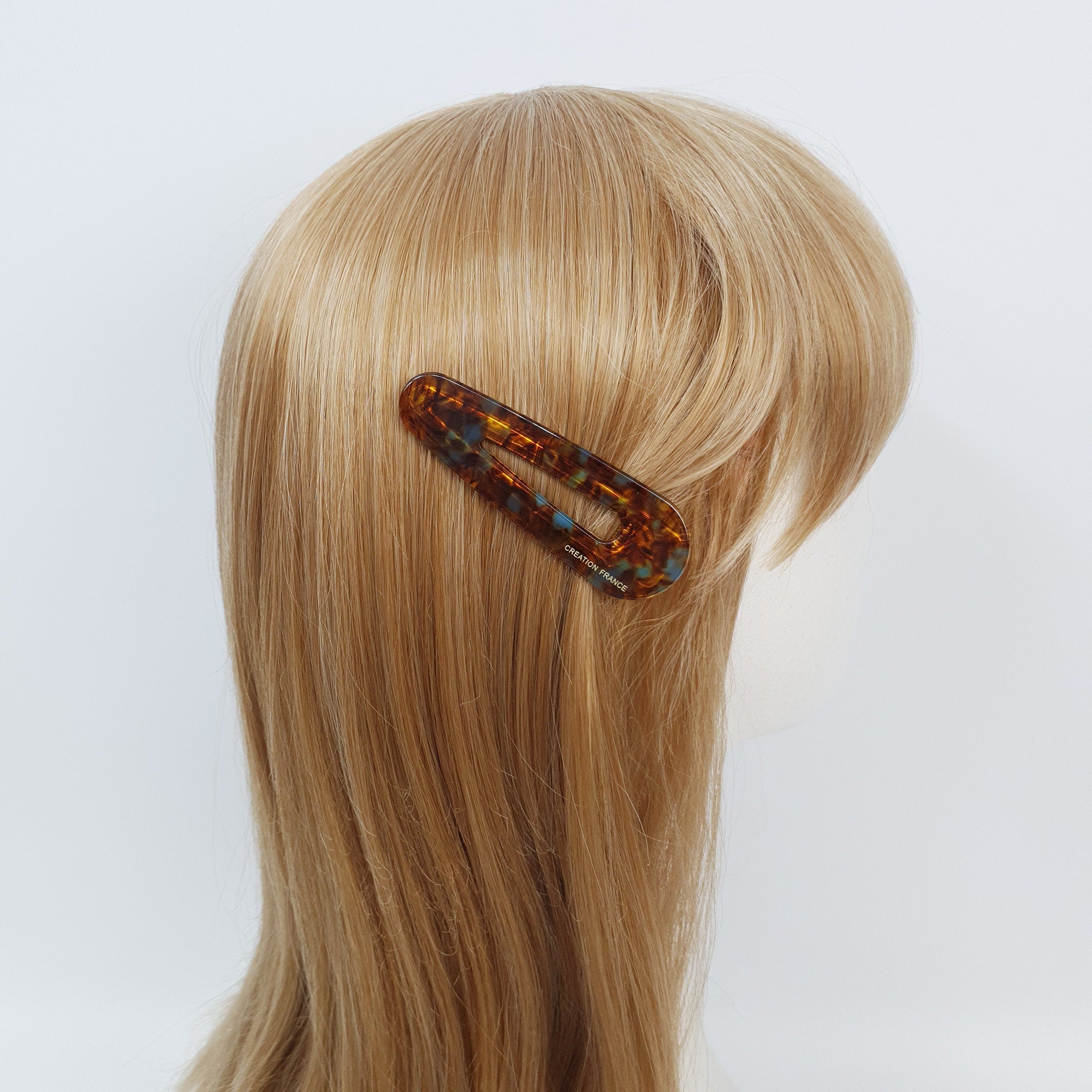 Leopard Bold Triangle Hair Claw Clip (3.1 Inch) / Tortoise Shell French Hair Pin / Alligator Hair Clip for Woman