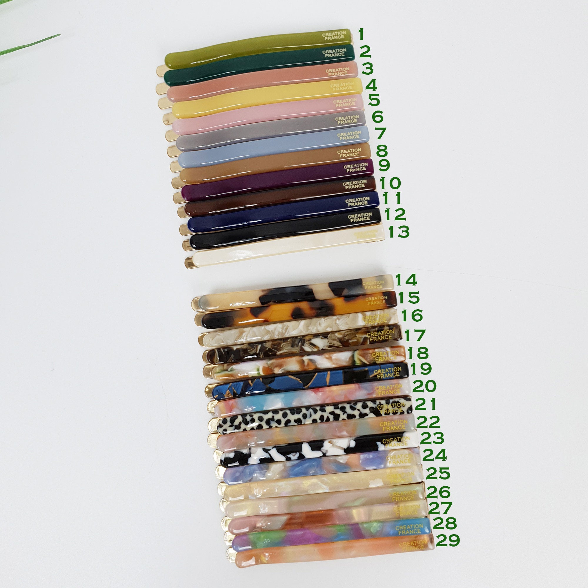 Leopard Straight Line Bobby Pin (2.4 Inch) / Simple French Hair Pin / Hair Accessory for Woman / Snap Clip for Thin Hair