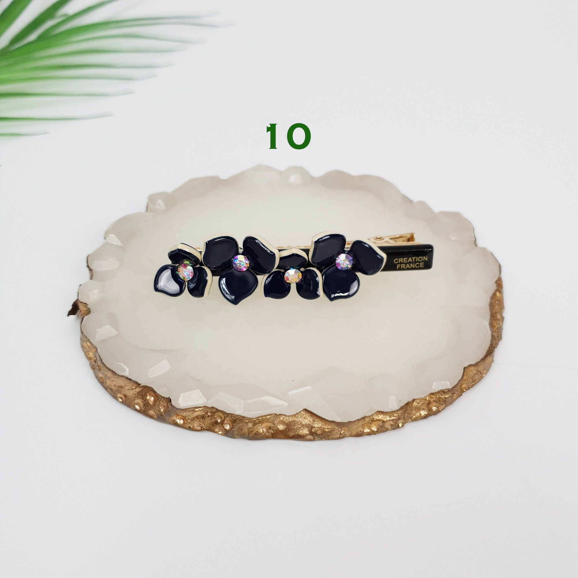 Pastel Color Flower Hair Clip / Luxurious French Hair Pin / Alligator Hair Clip