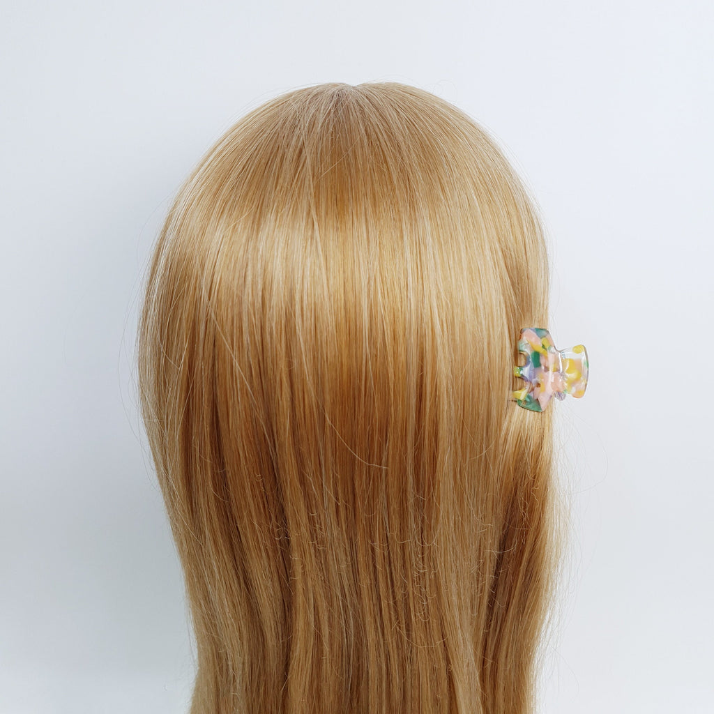 Cellulose Charming Mini Hair Clips (1.4 Inch) / Tortoise Shell Small Hair Pin / Hair Accessory for Woman