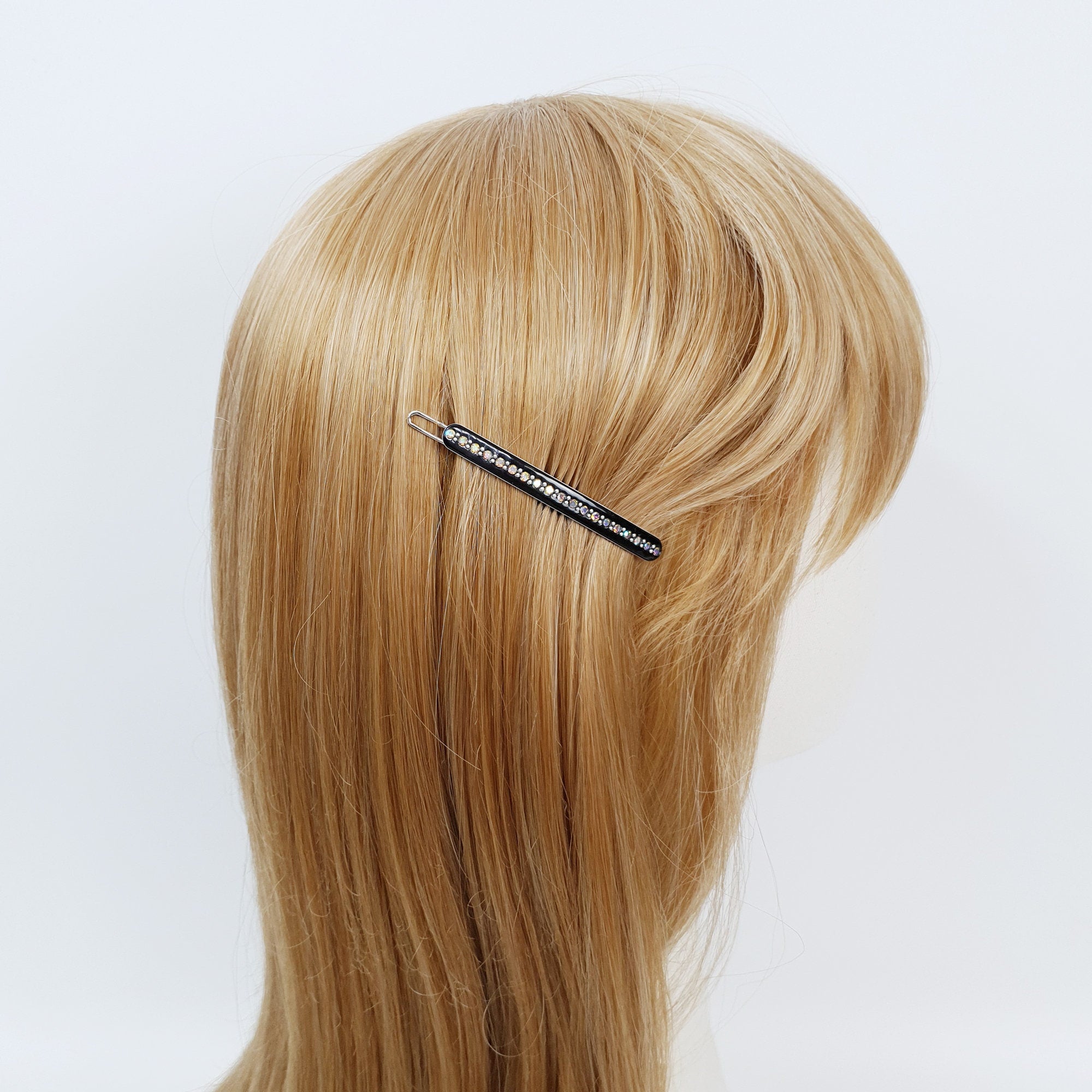 Pastel Tone Bobby Pin with Cubic / Cute Simple French Hair Pin Clip / Hair Accessory for Woman / Bow Barrette