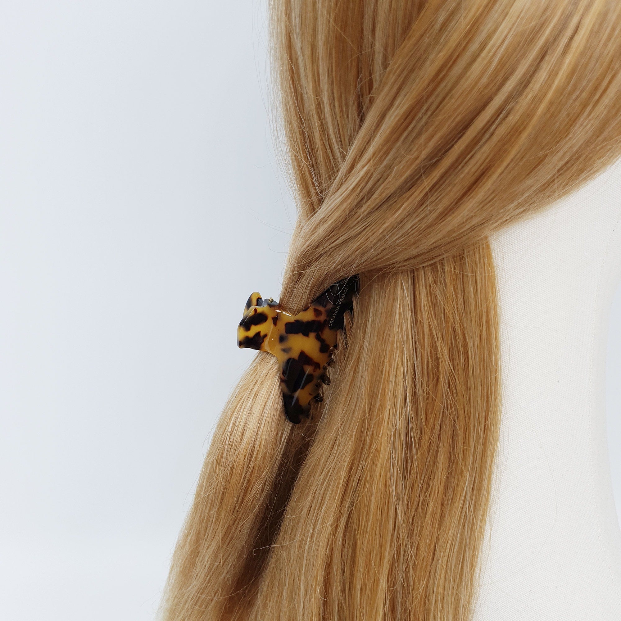 Leopard Triangle Hair Claw Clip (2.8 Inch) / Tortoise Shell French Hair Pin / Hair Accessory for Woman