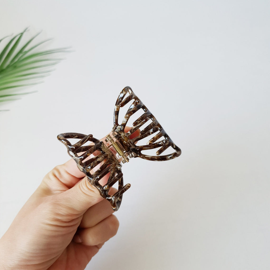 Leopard Judy Square Medium Hair Claw Clip / Tortoise Shell French Hair Pin / Hair Accessory for Woman