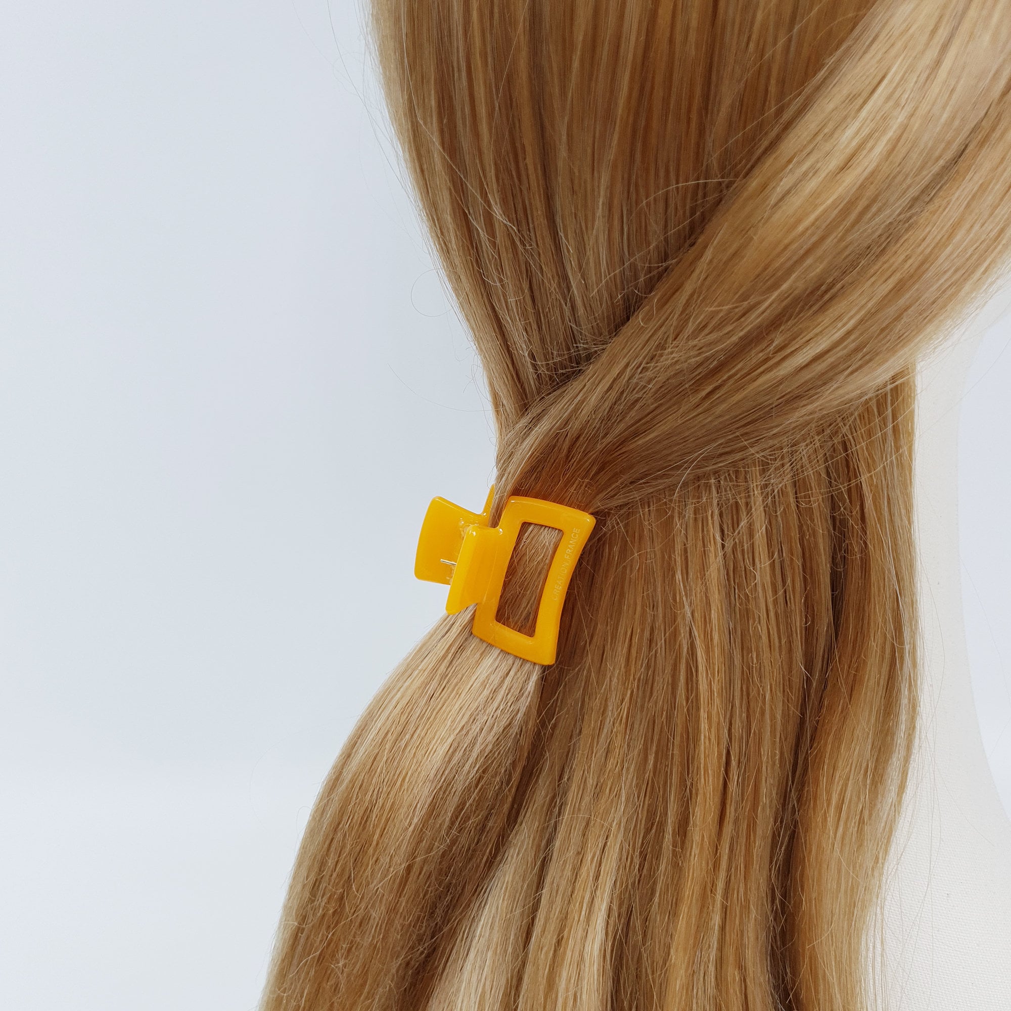 Pure Color Simple Square Mini Hair Claw Clip / Simple Small French Pin / Hair Barrette for Woman
