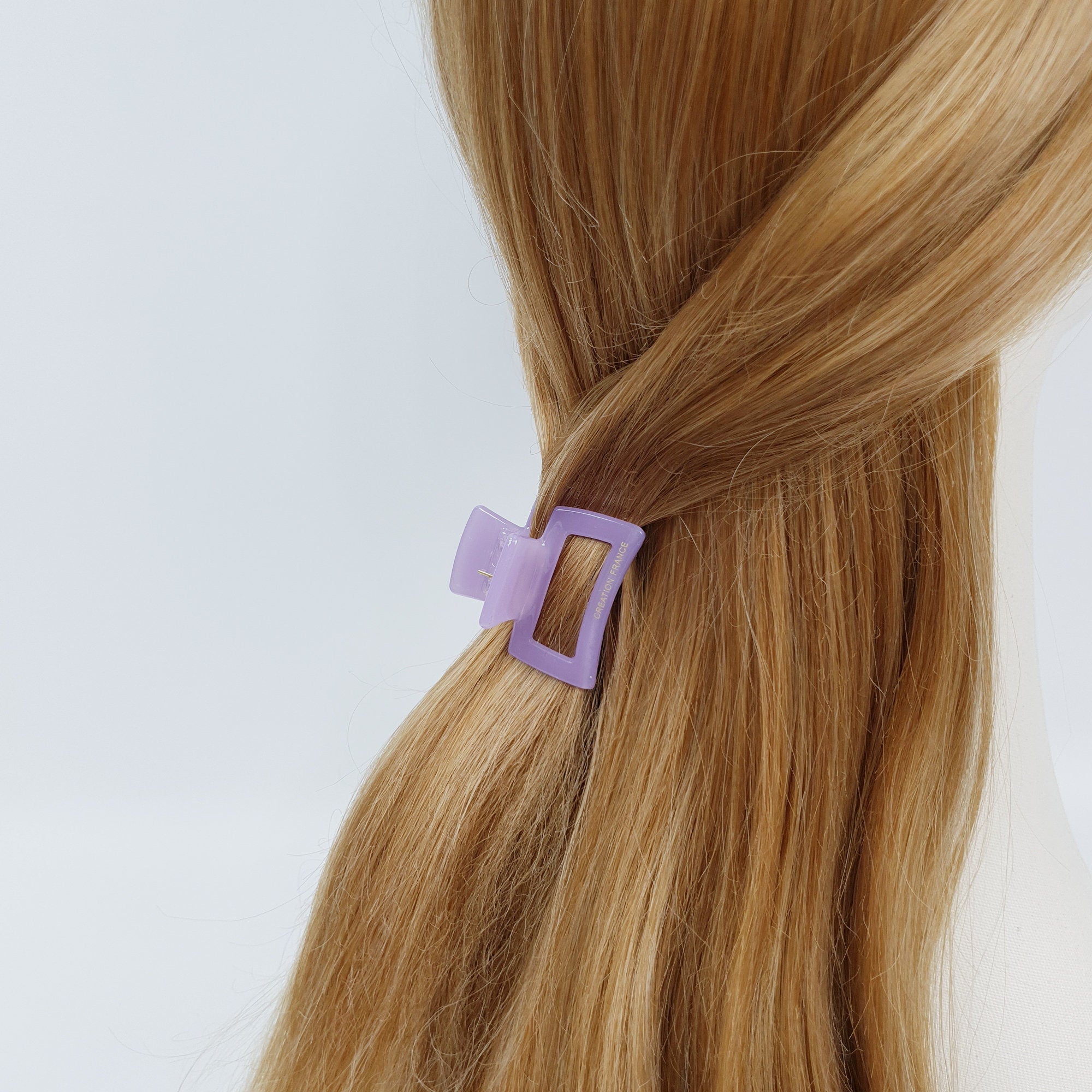 Pure Color Simple Square Mini Hair Claw Clip / Simple Small French Pin / Hair Barrette for Woman