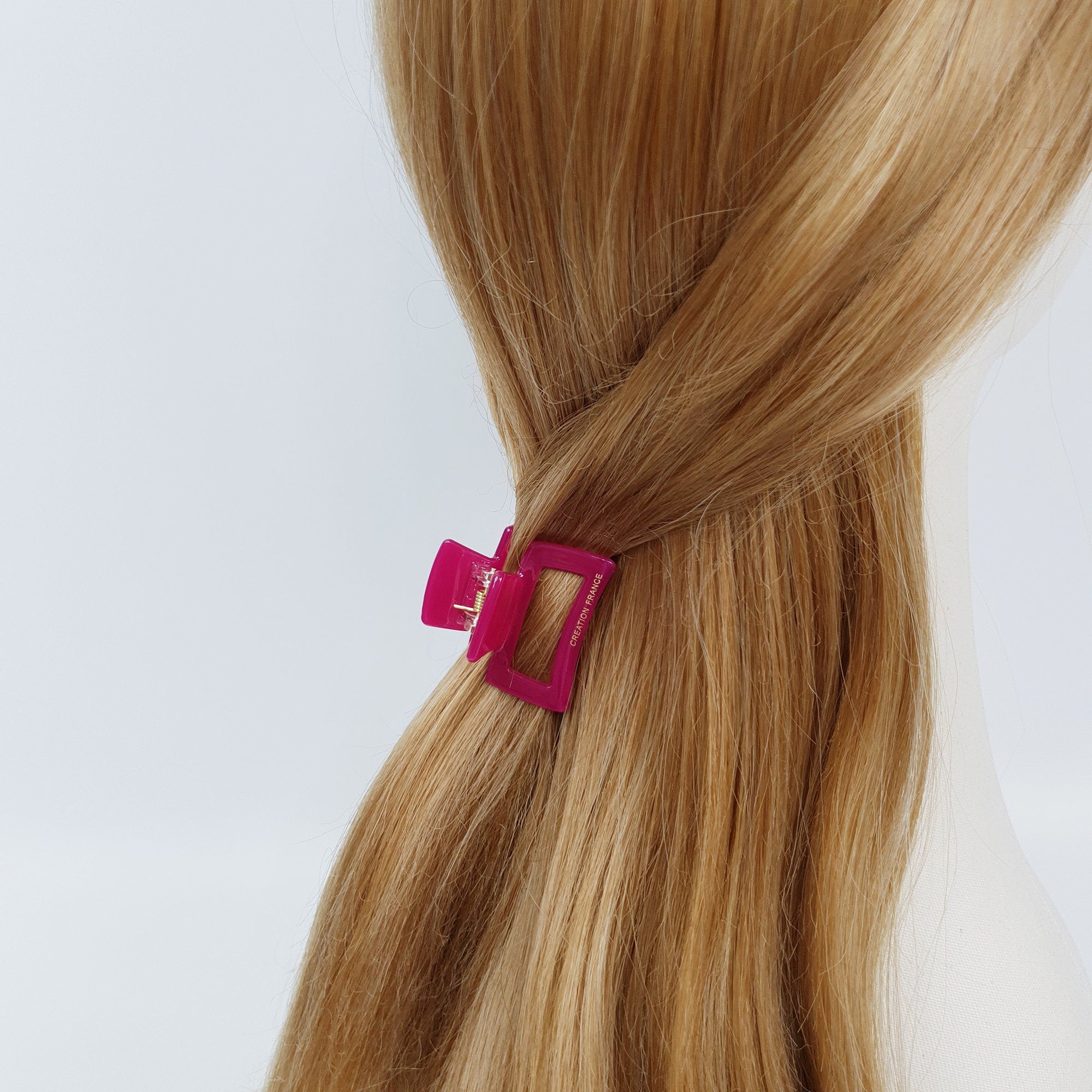 Pure Color Simple Square Mini Hair Claw Clip / Simple Small French Pin / Hair Barrette for Woman