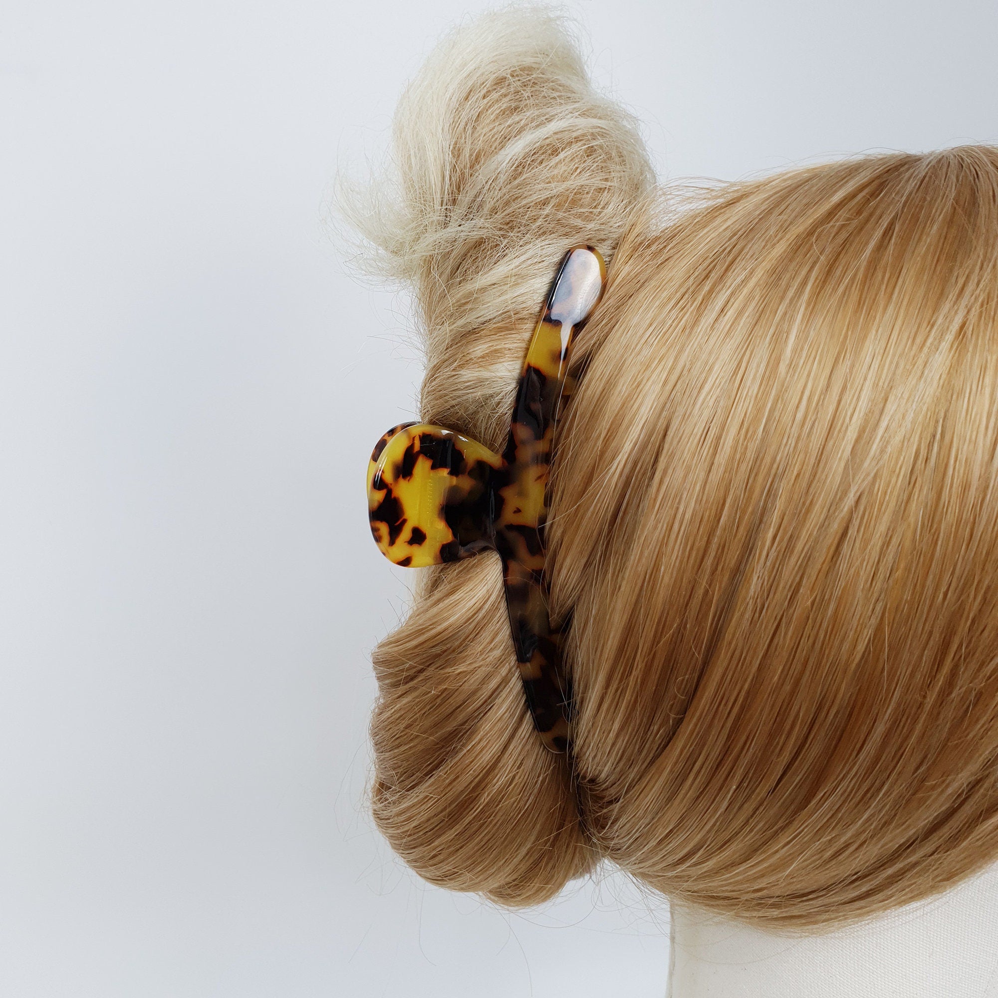 Leopard Marble Elle Large Hair Claw Clip / Luxurious Grand French Hair Pin / Hair Barrette for Woman