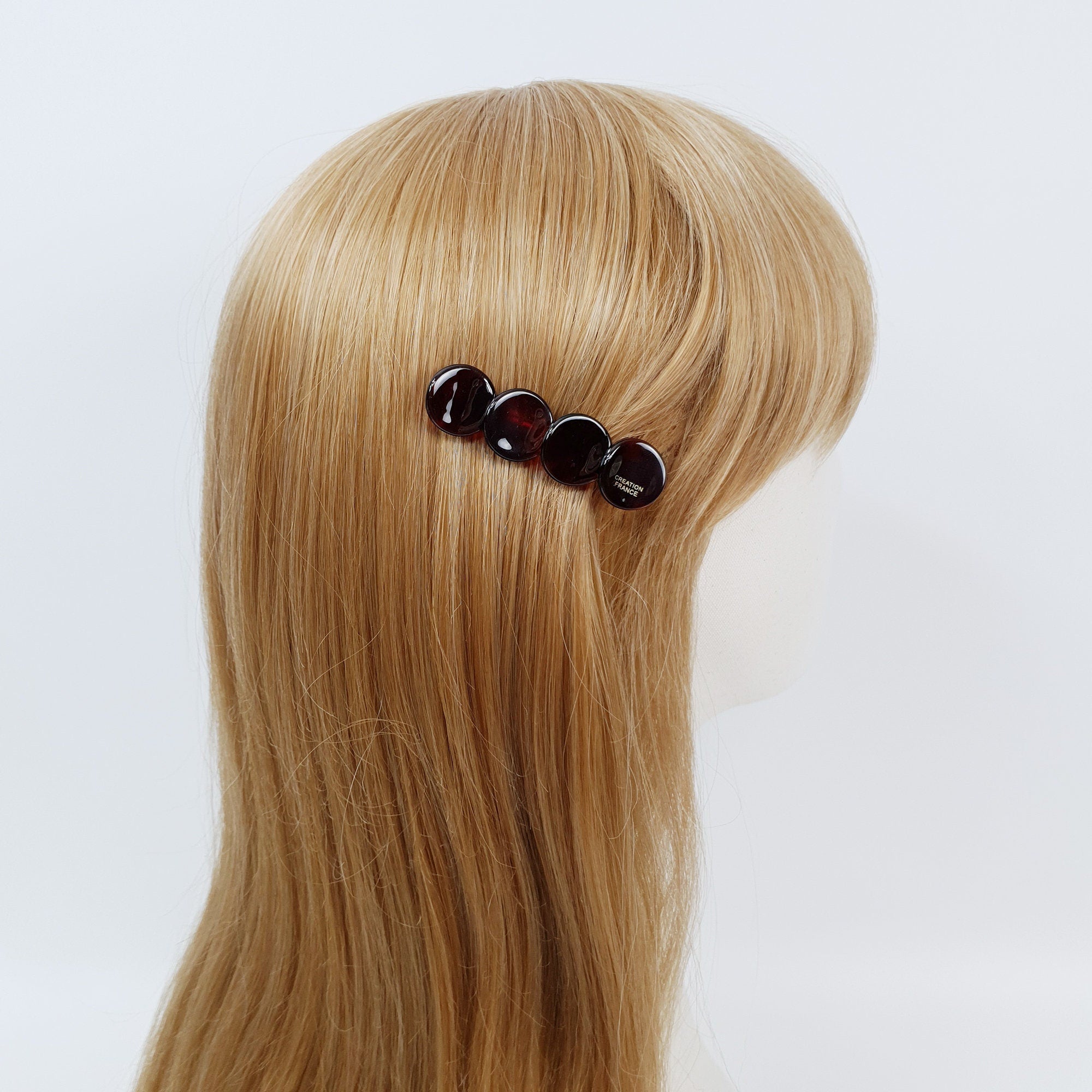 Tortoise Shell Floral Leaf Mini Hair Clip (2.6 Inch) / Leopard Small French Hair Pin / Hair Barrette for Woman