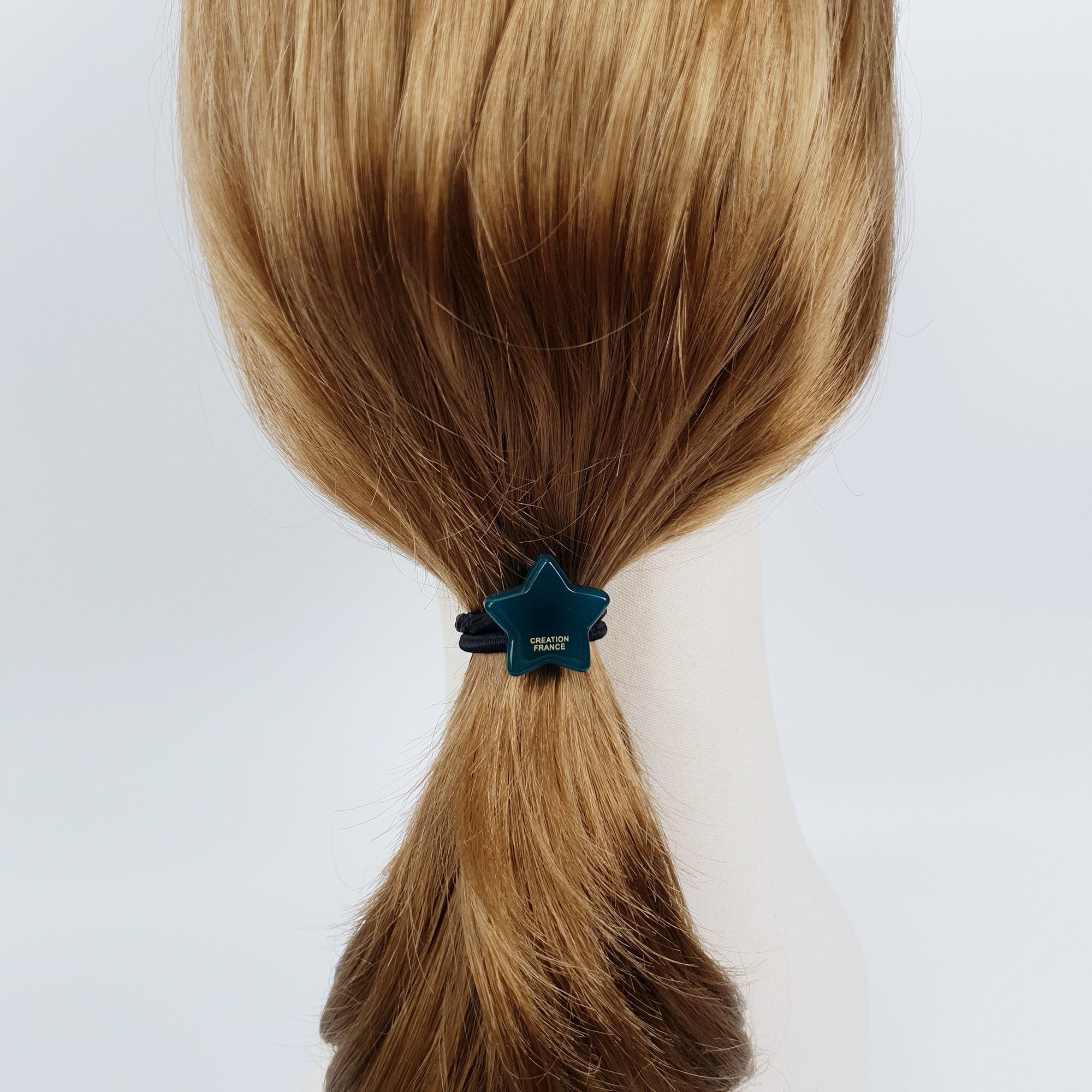 Leopard Pure Color Cute Star Hair Tie / Simple Small Ponytail Holder / Hair Accessory for Woman / French Hair Pin / Hair Scrunchy
