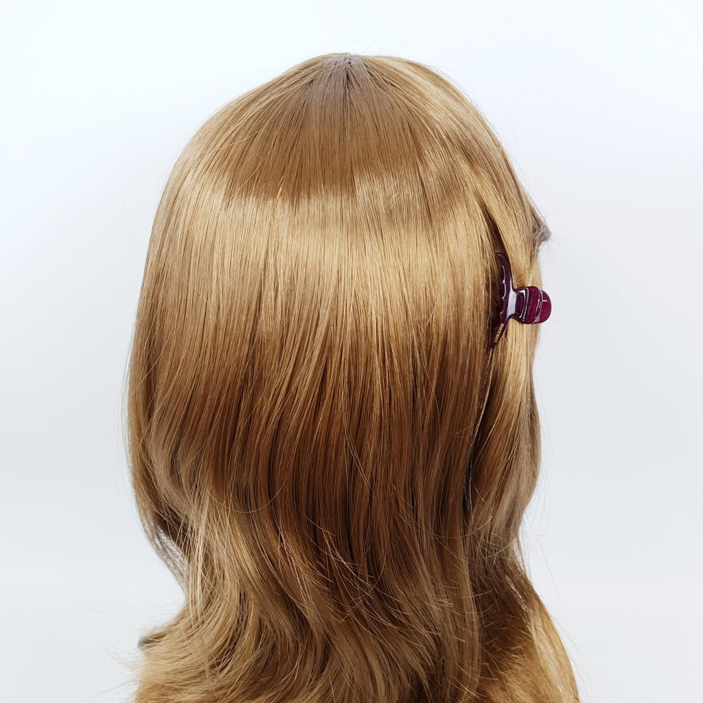 Pure Color Extra Mini Hair Clips (1.6 Inch) / Cute Small Hair Claw Clip / Hair Barrette for Woman / Octopus Hair Clip