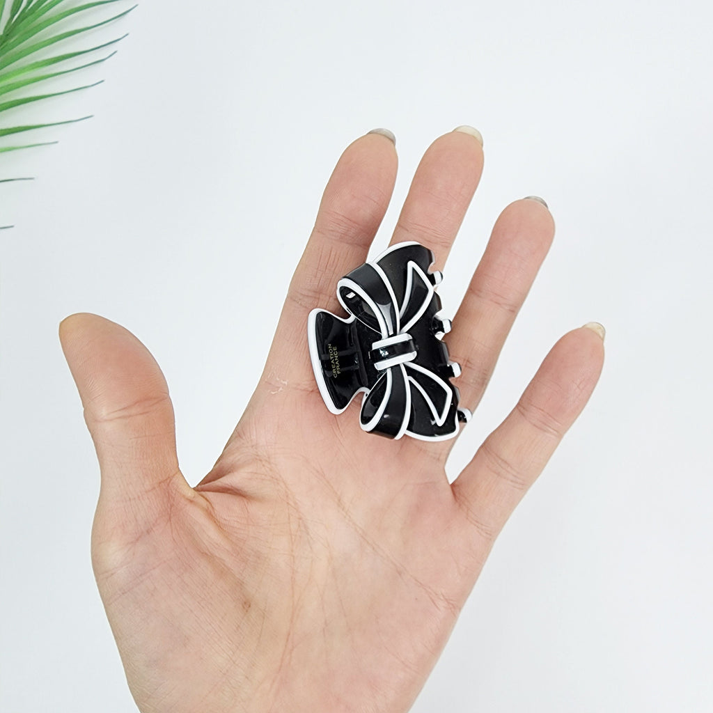 Pastel Color Balance Ribbon Hair Claw Clip (1.8 Inch) / Colorful French Hair Pin / Hair Accessory for Woman