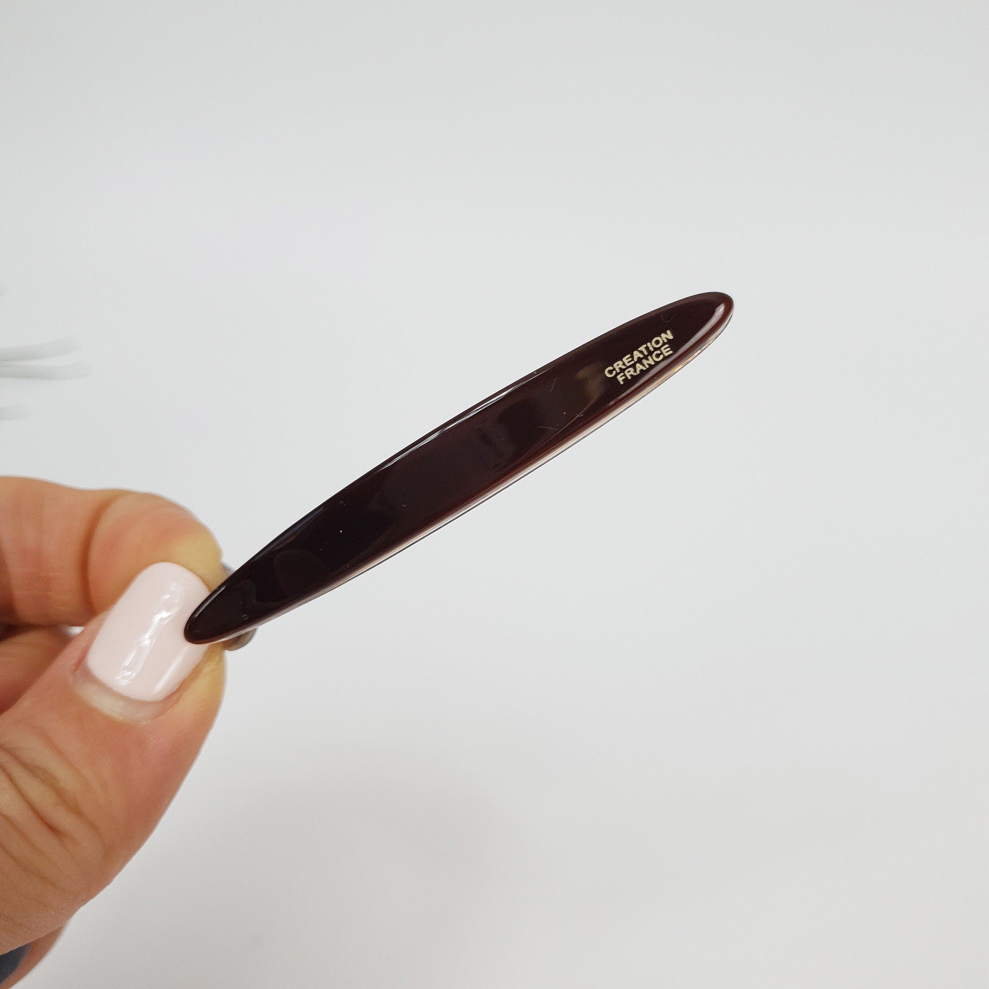 Pure Color Oval Long Bobby Pin (2.6 Inch) / Simple French Hair Pin / Hair Accessory for Woman / Snap Clip for Thin Hair