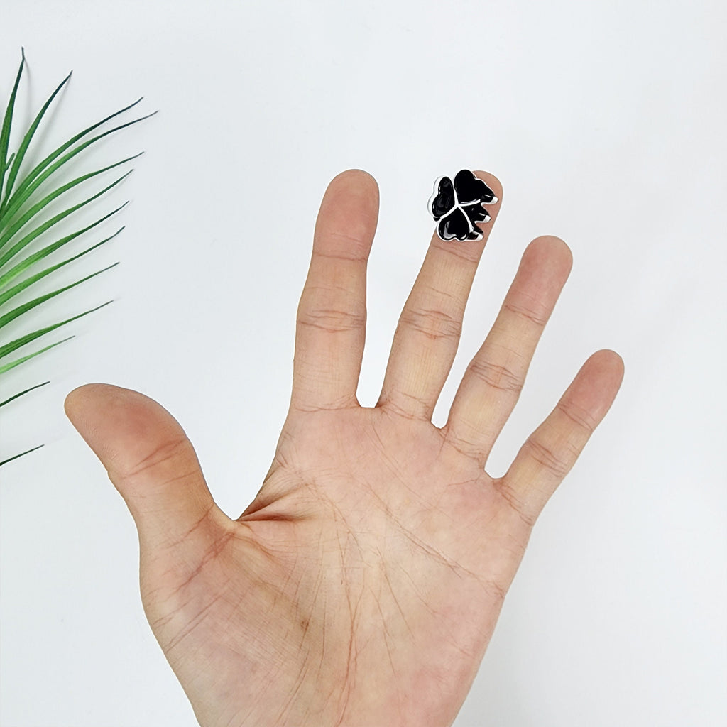 Three Leaf Hair Clip (2 pieces in 1 set) / Cute Mini French Pin / Hair Barrette for Woman / Small French Barrette for Girls