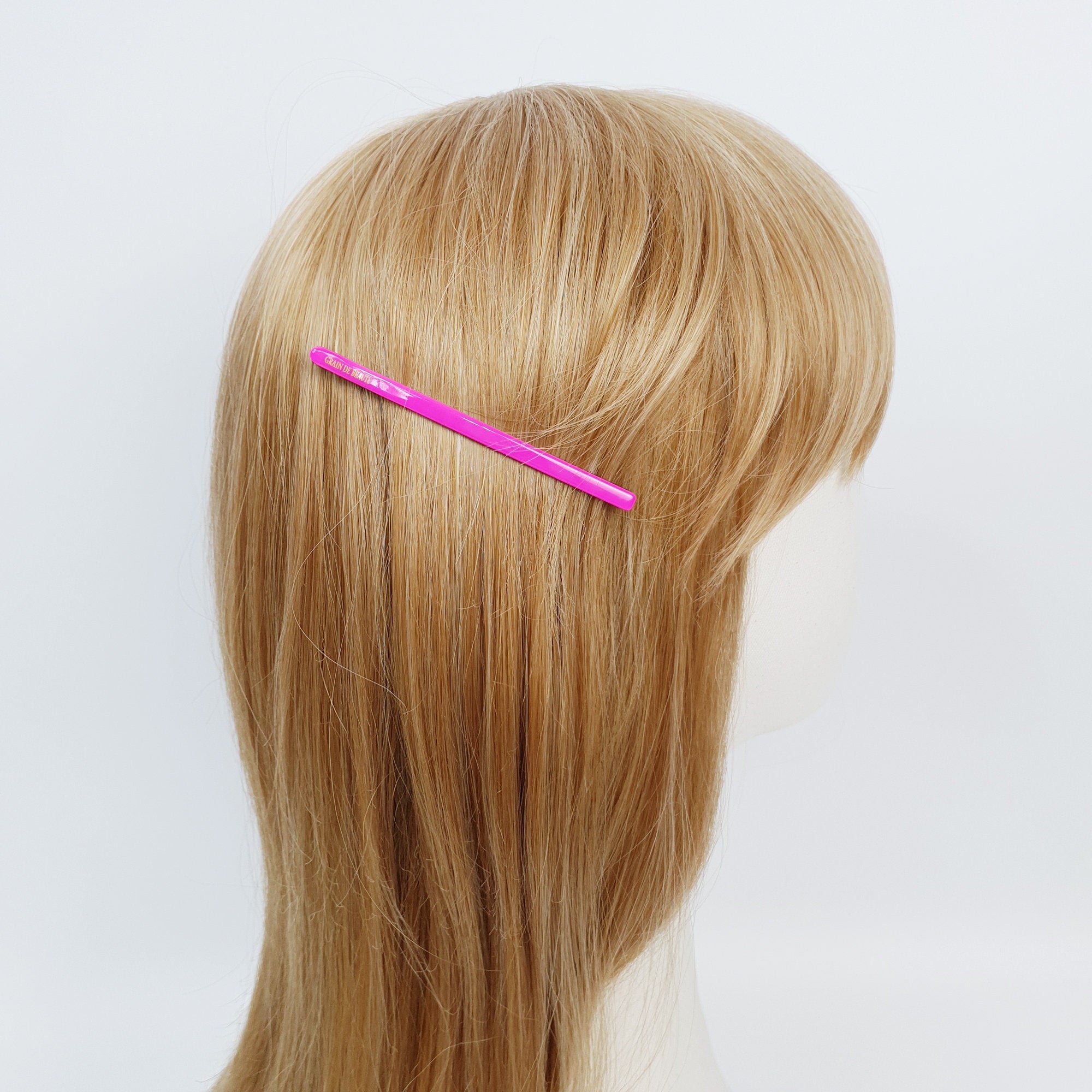 Simple Line Vivid Color Bobby Pin (3.3 Inch) / Leopard French Hair Pin / Hair Accessory for Woman
