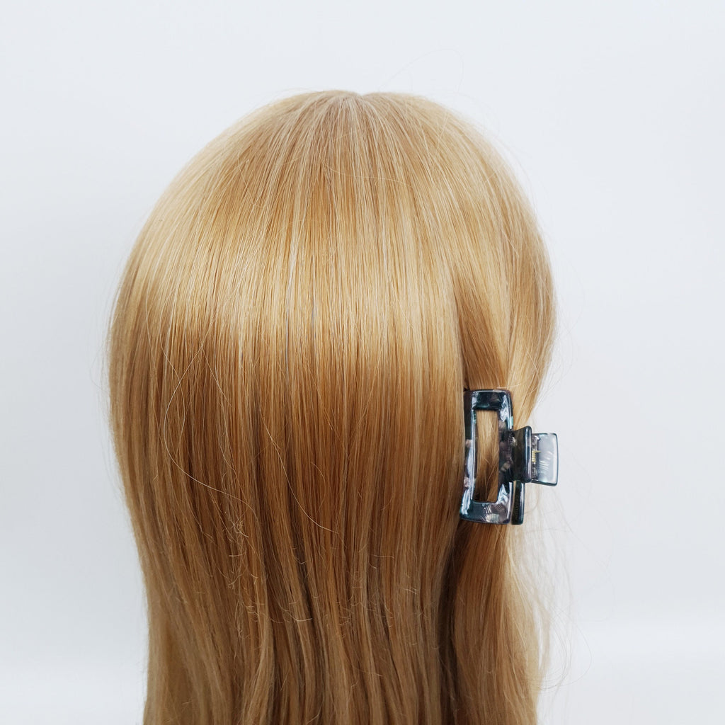 Leopard Square Small Hair Claw Clip / Tortoise Shell Mini French Pin / Hair Barrette for Woman / Mini Hair Clips