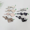 Pastel Color Big Flat Ribbon Hair Barrette (4.0 Inch) / Luxurious French Hair Pin / Hair Accessory for Woman / Automatic Hair Clip