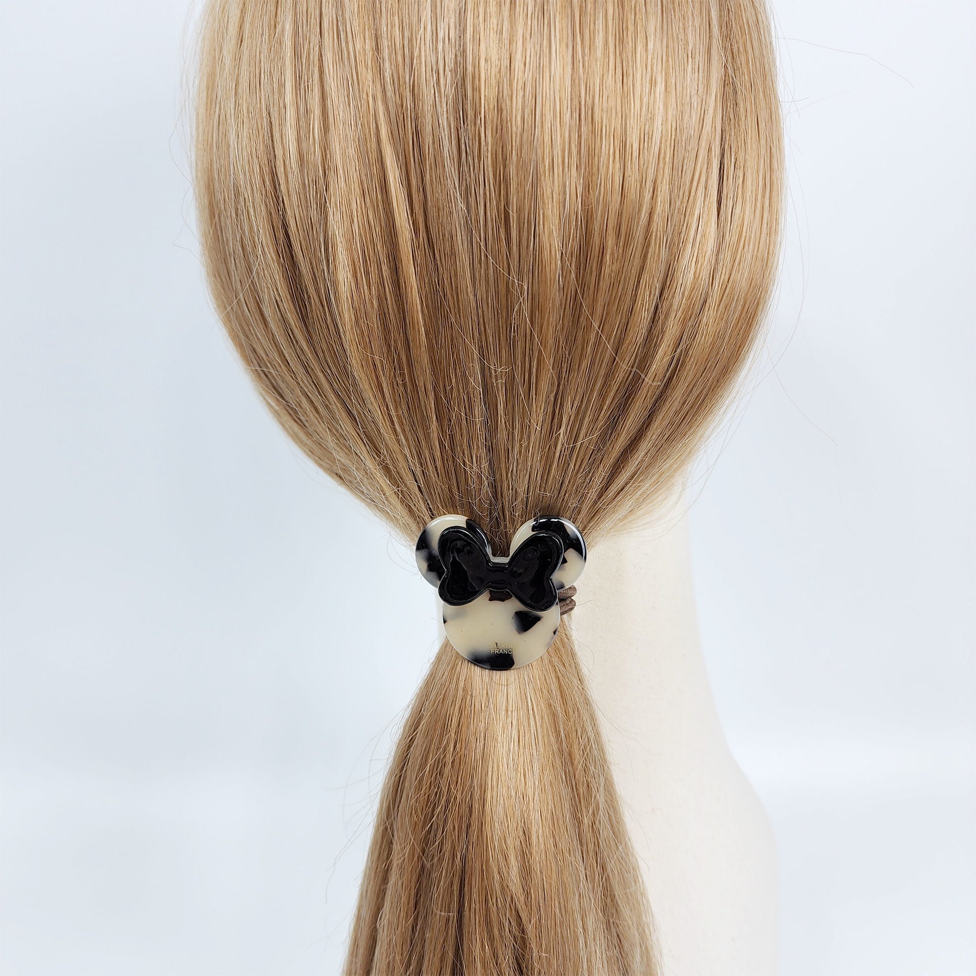 Pretty Mini Mouse Hair Tie / Cute Ponytail Holder / Hair Accessory for Woman / French Hair Pin / Hair Scrunchy