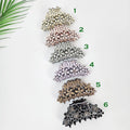 Pastel Color Glittering Blossom Large Hair Clip / Luxurious Grand French Hair Pin / Flower Hair Clip for Woman