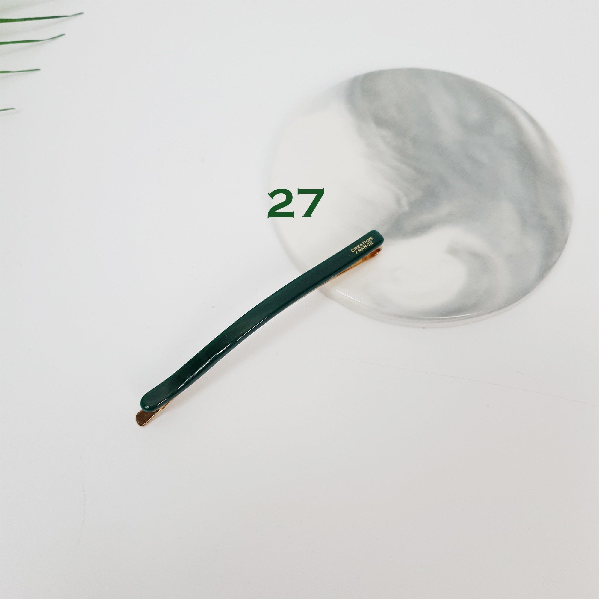 Tortoise Shell Long Bobby Pin (3.5 Inch) / Simple Line Leopard French Hair Pin / Hair Accessory for Woman / Snap Clip for Thin Hair