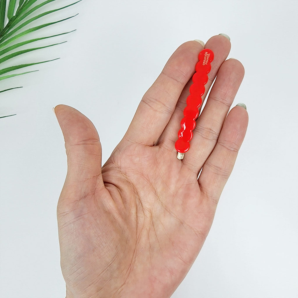 Vivid Color Round Mini Bobby Pin (2.4 Inch) / Simple French Hair Pin / Hair Accessory for Woman / Colorful Snap Clip