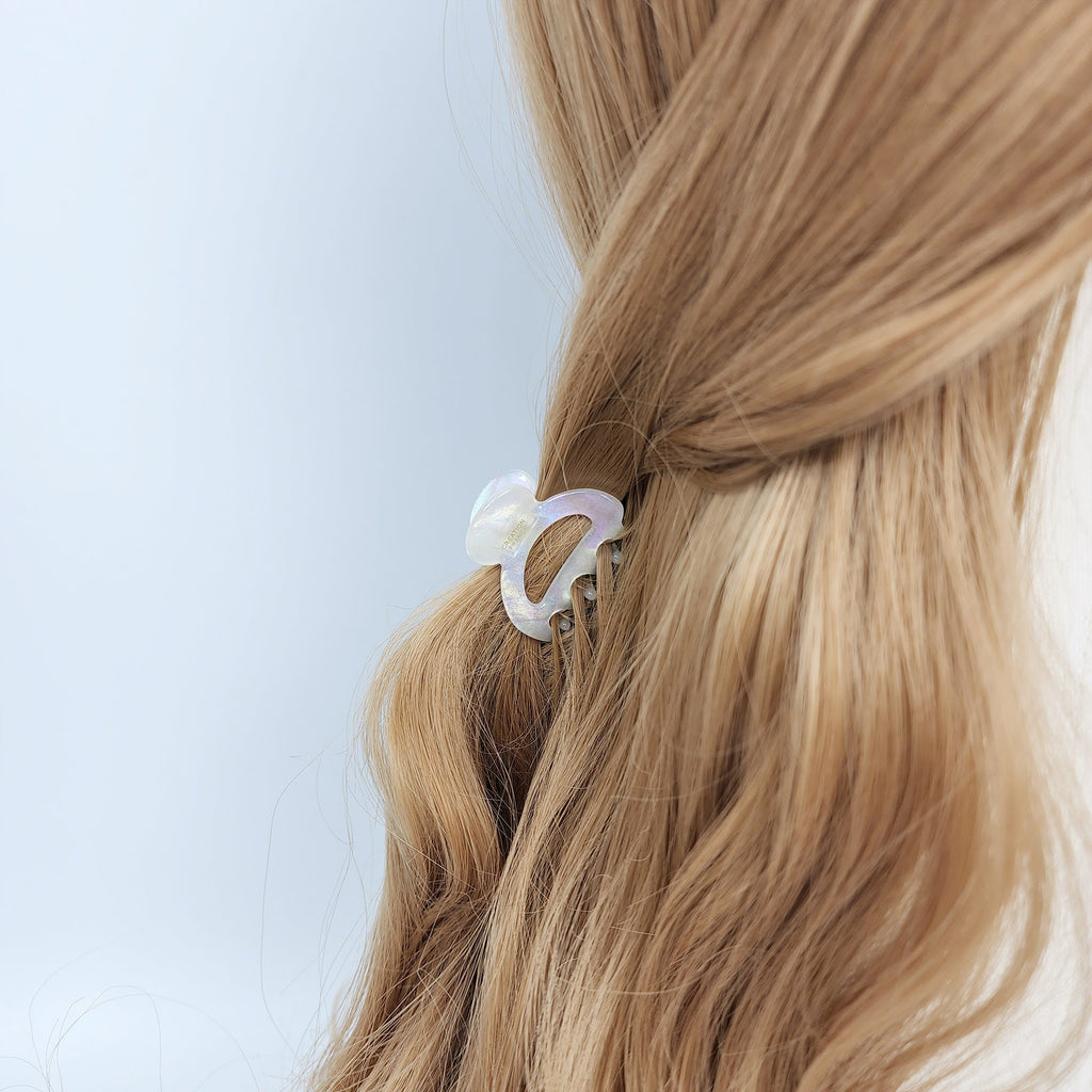 Arch Mini Hair Claw Clip / Tortoise Shell French Hair Pin / Hair Accessory for Woman / Small French Barrette