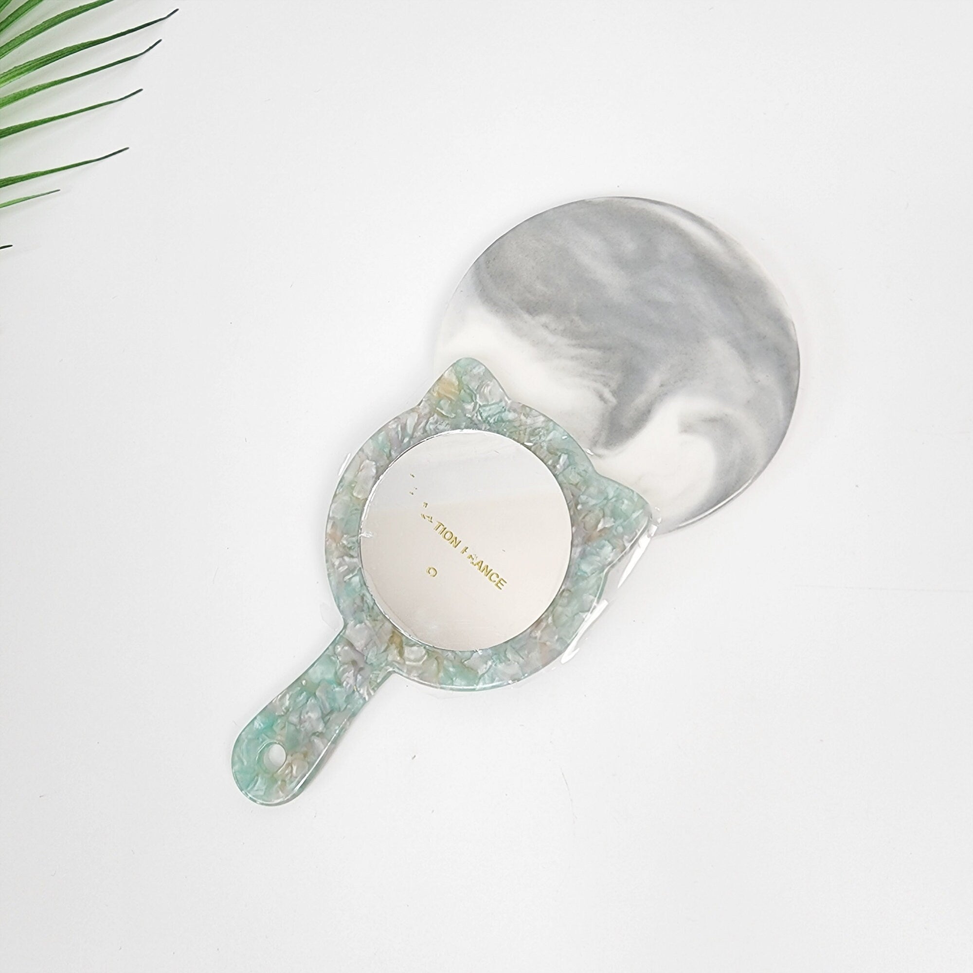 Cute Kitty Hand Held Mirror / Antique Hand Mirror / Hair Accessory for Woman