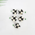 Mini Checker Hair Claw / Cellulose Small French Hair Pin / Hair Accessory for Woman / Metal Hair Pin for Girls