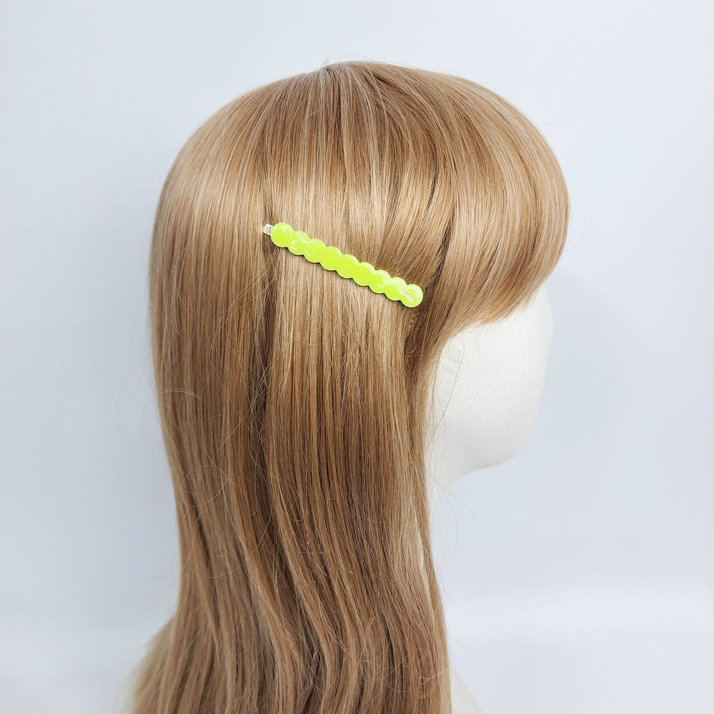 Vivid Color Round Mini Bobby Pin (2.4 Inch) / Simple French Hair Pin / Hair Accessory for Woman / Colorful Snap Clip