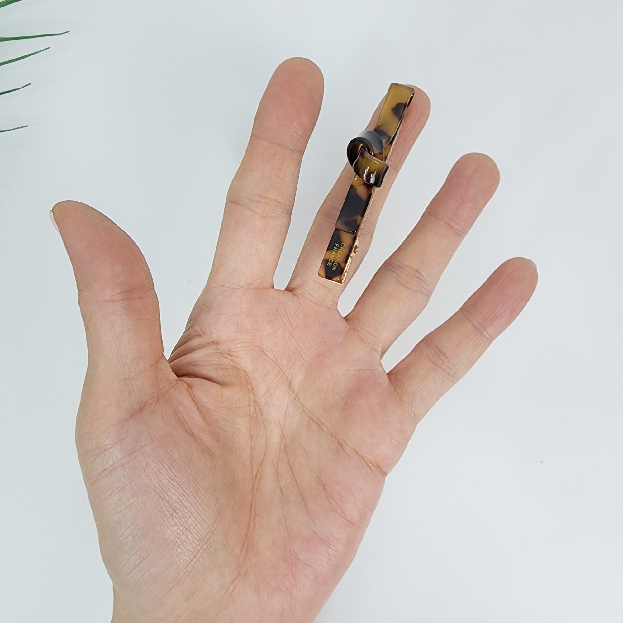 Leopard Knotted Hair Claw Clip (2.4 Inch) / Tortoise Shell French Hair Pin / Alligator Hair Clip for Woman