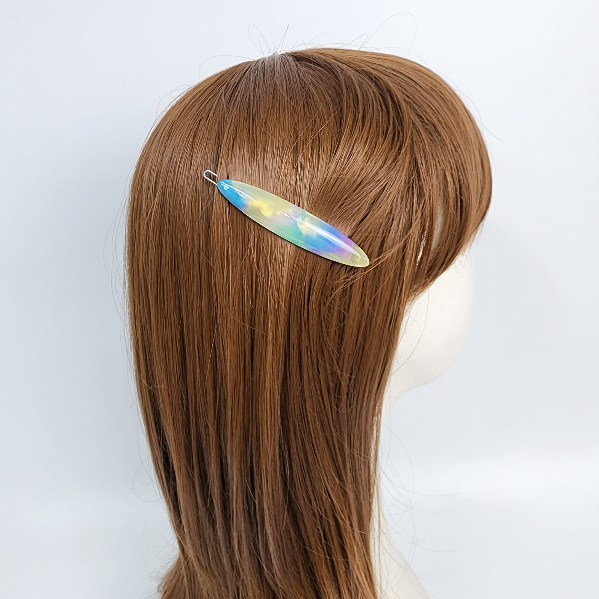 Leopard Oval Long Bobby Pin (2.8 Inch) / Pure Color Small French Hair Pin Pin / Tortoise Shell Snap Clip