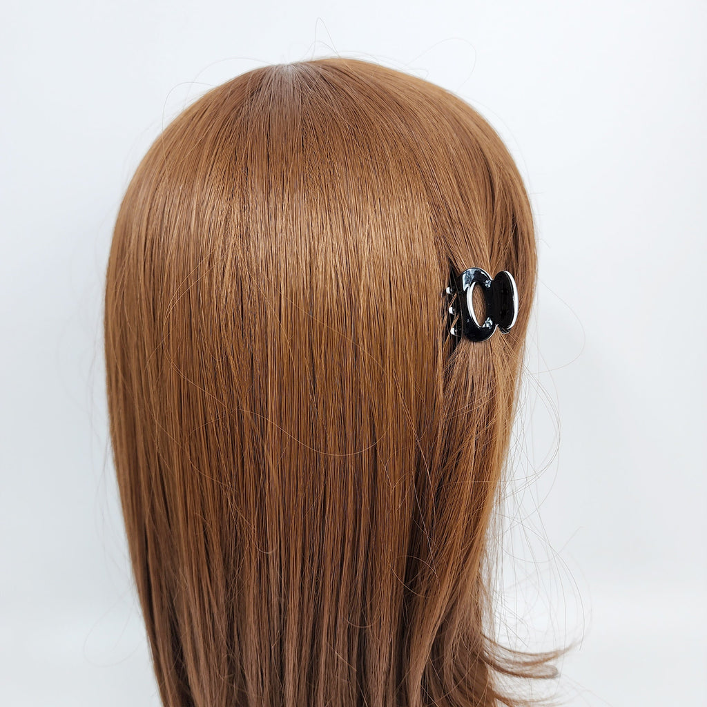 Round Mini Hair Clips (1.0 Inch) / Tortoise Shell French Hair Pin / Hair Accessory for Woman / French Barrette for Girls