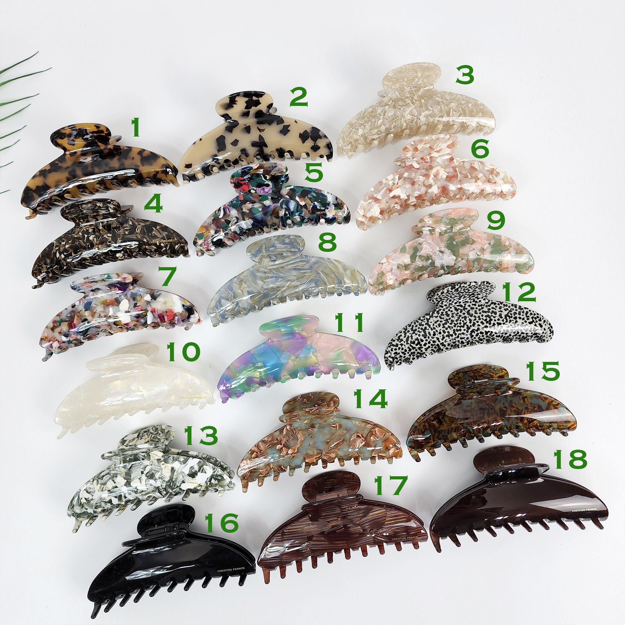 Leopard Half Moon Big Claw Clip / Tortoise Shell French Hair Pin / Hair Barrette for Woman / Large Hair Clip