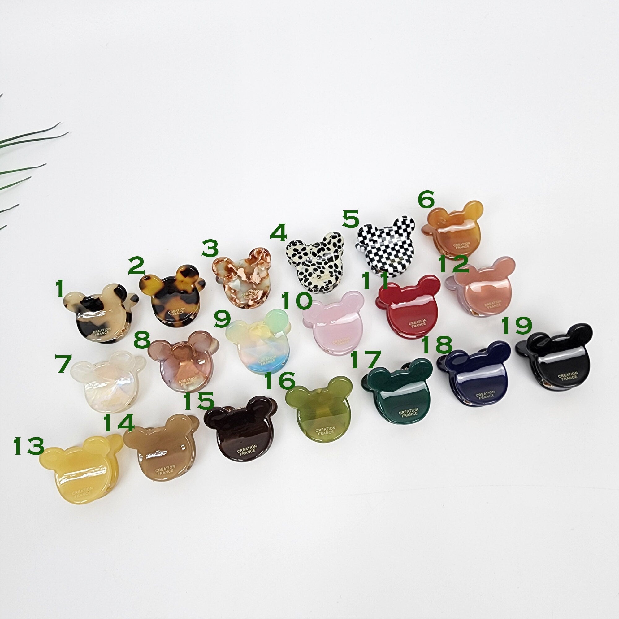 Cute Puppy Mini Claw Clip (0.8 Inch) / Tortoise Shell Small French Hair Pin / Hair Accessory for Woman