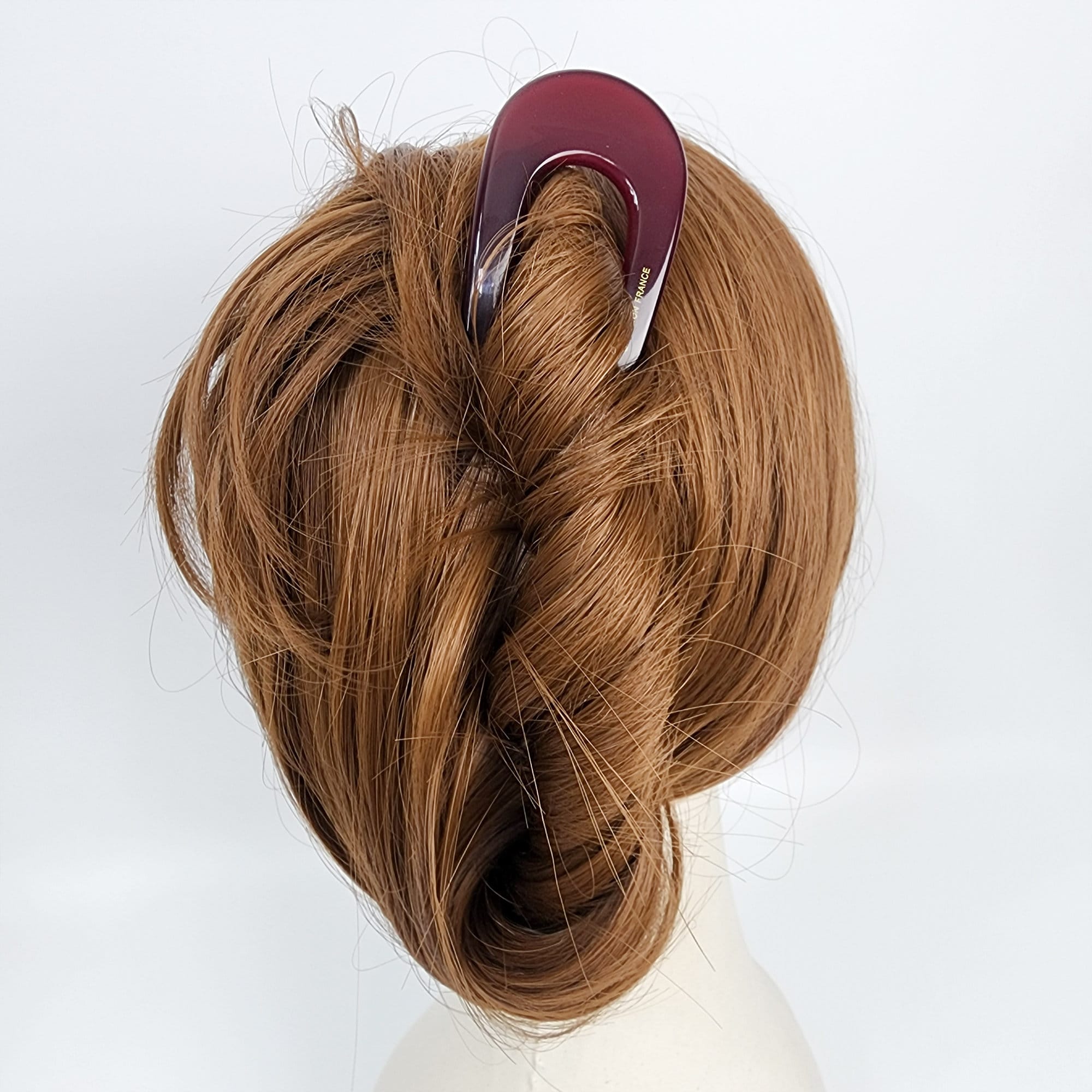 Pure Color U Shape Big Hair Stick / Tortoise Shell French Hair Pin / Hair Fork for Thick Hair