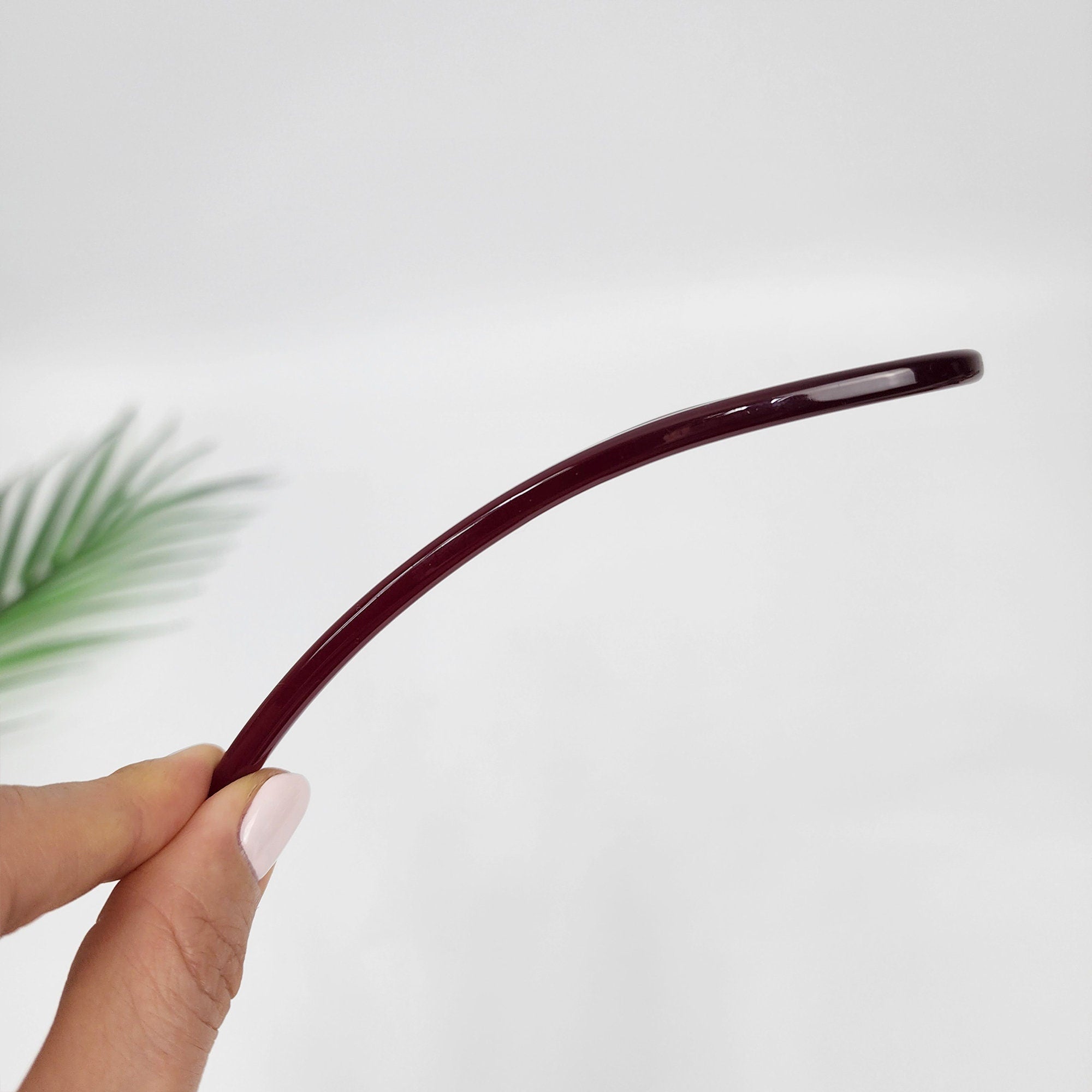 Pure Color U Shape Big Hair Stick / Tortoise Shell French Hair Pin / Hair Fork for Thick Hair