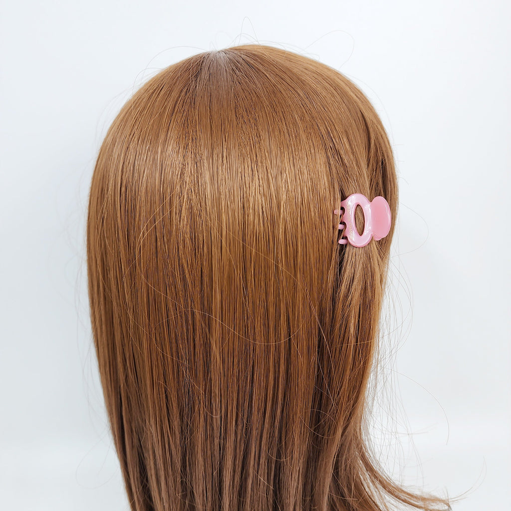 Round Mini Hair Clips (1.0 Inch) / Tortoise Shell French Hair Pin / Hair Accessory for Woman / French Barrette for Girls