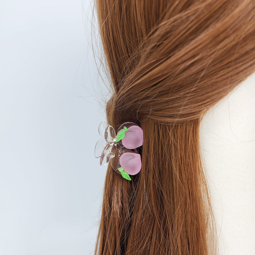 Fresh Fruit Hair Clip (1.7 Inch) / Small Acrylic Clips / Mini Claw Clip for Girl / Hair Accessory for Woman