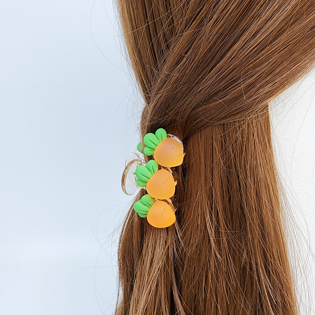 Fresh Fruit Small Hair Claw Clip (2.2 Inch) / Small Acrylic and Poly Hair Pin / Hair Accessory for Woman