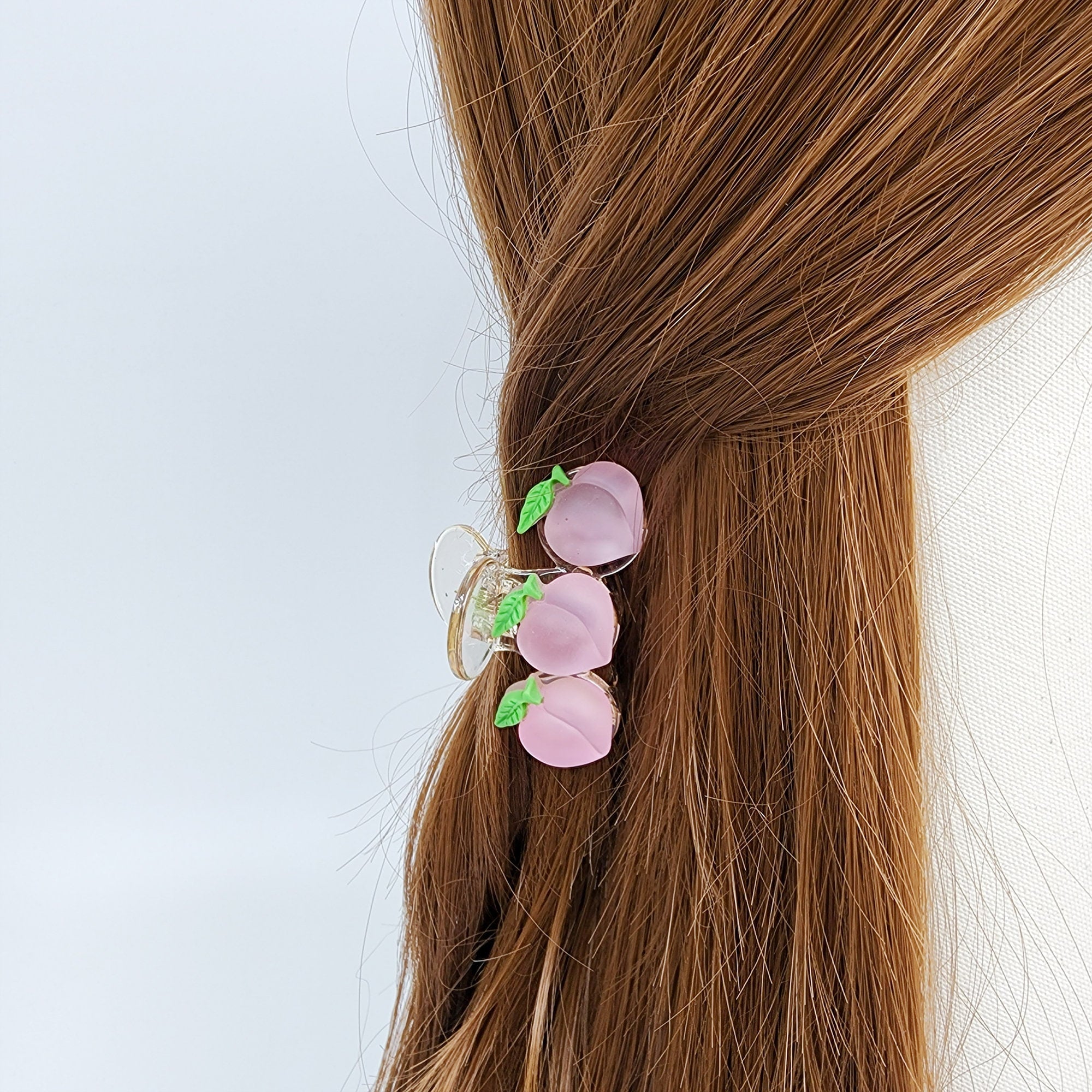 Fresh Fruit Small Hair Claw Clip (2.2 Inch) / Small Acrylic and Poly Hair Pin / Hair Accessory for Woman