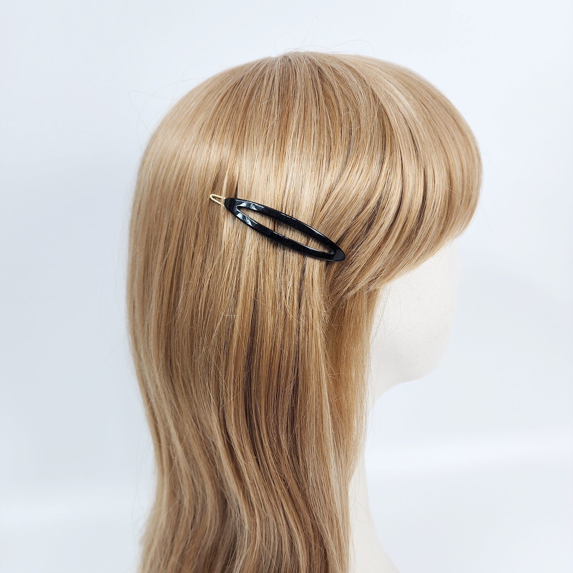 Raurence Oval Long Bobby Pin (2.6 Inch) / Luxurious French Hair Pin / Hair Accessory for Woman / Mini Claw Clip / Snap Pin for Thin Hair