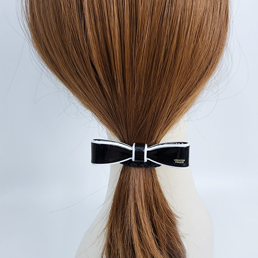 Pastel Color Line Ribbon Bold Twist Hair Tie / Pure Color Simple Ponytail Holder / Hair Accessory for Woman / French Hair Pin