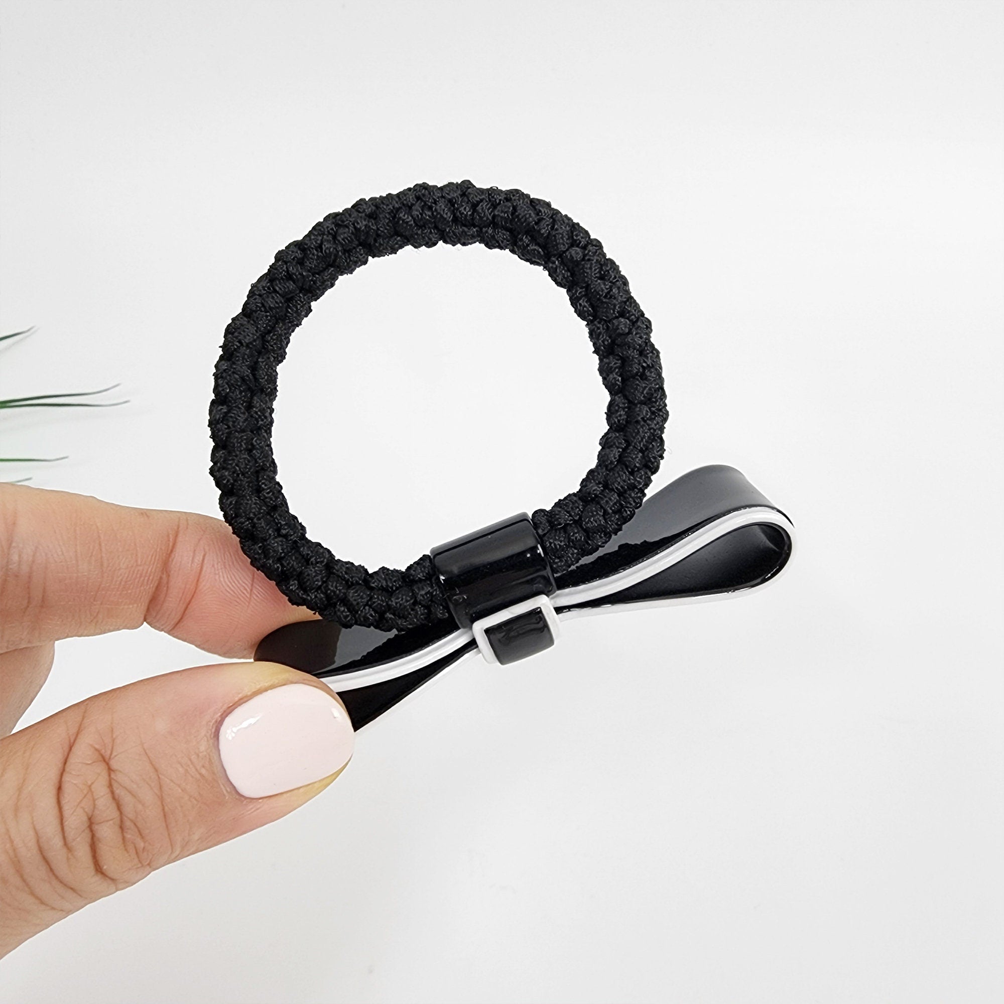 Pastel Color Line Ribbon Bold Twist Hair Tie / Pure Color Simple Ponytail Holder / Hair Accessory for Woman / French Hair Pin