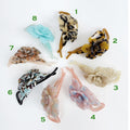 Volume Flower Banana Claw Clip / Tortoise Shell Hair Comb Barrette / French Hair Pin / Floral Hair Clips for Woman