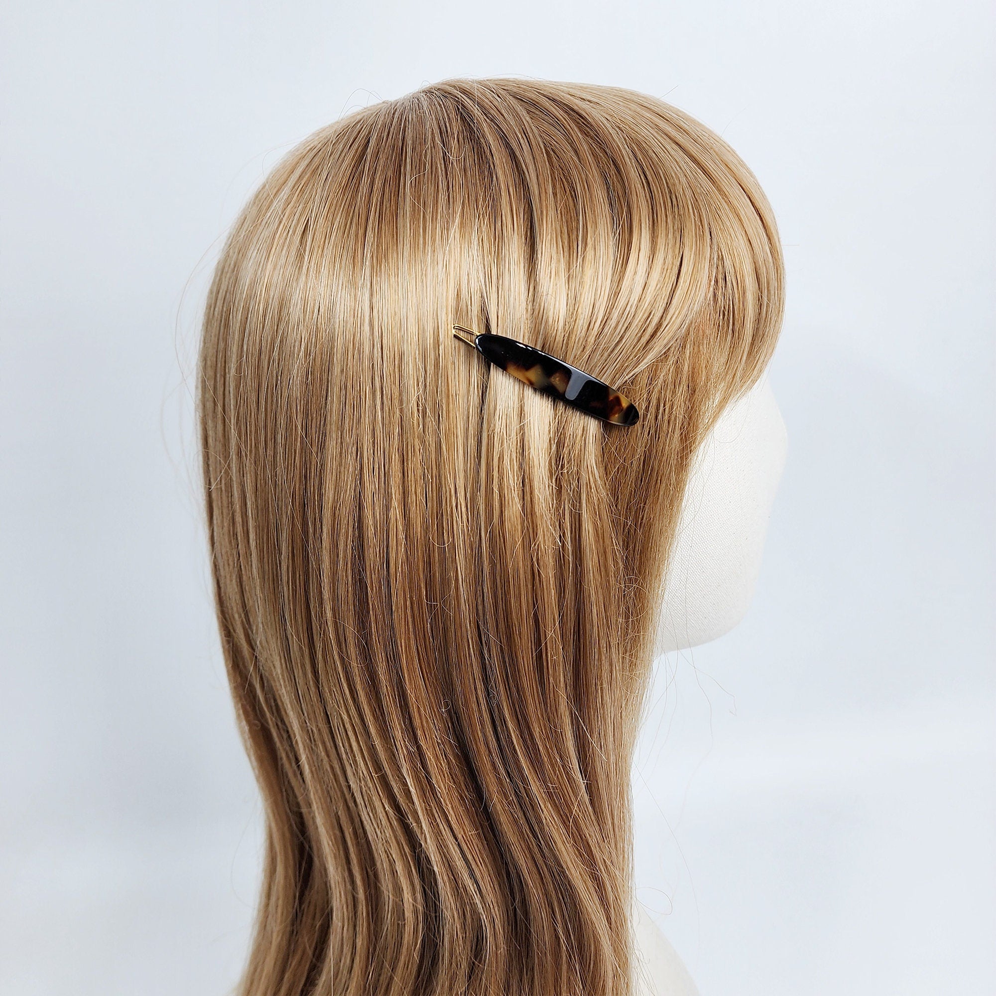 Laurence Round Oval Mini Bobby Pin (2.0 Inch) / Luxurious Small French Hair Pin / Hair Accessory for Woman / Mini Hair Clips