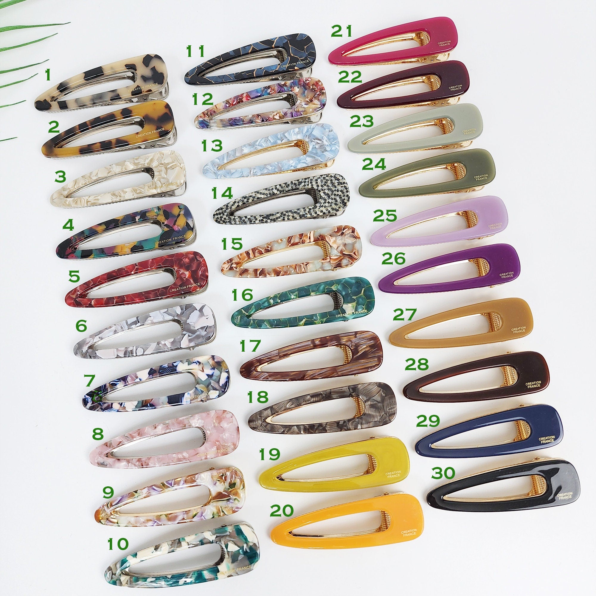 Tortoise Shell Triangle Alligator Hair Clip (3.1 Inch) / Leopard French Hair Pin / Hair Barrette for Woman