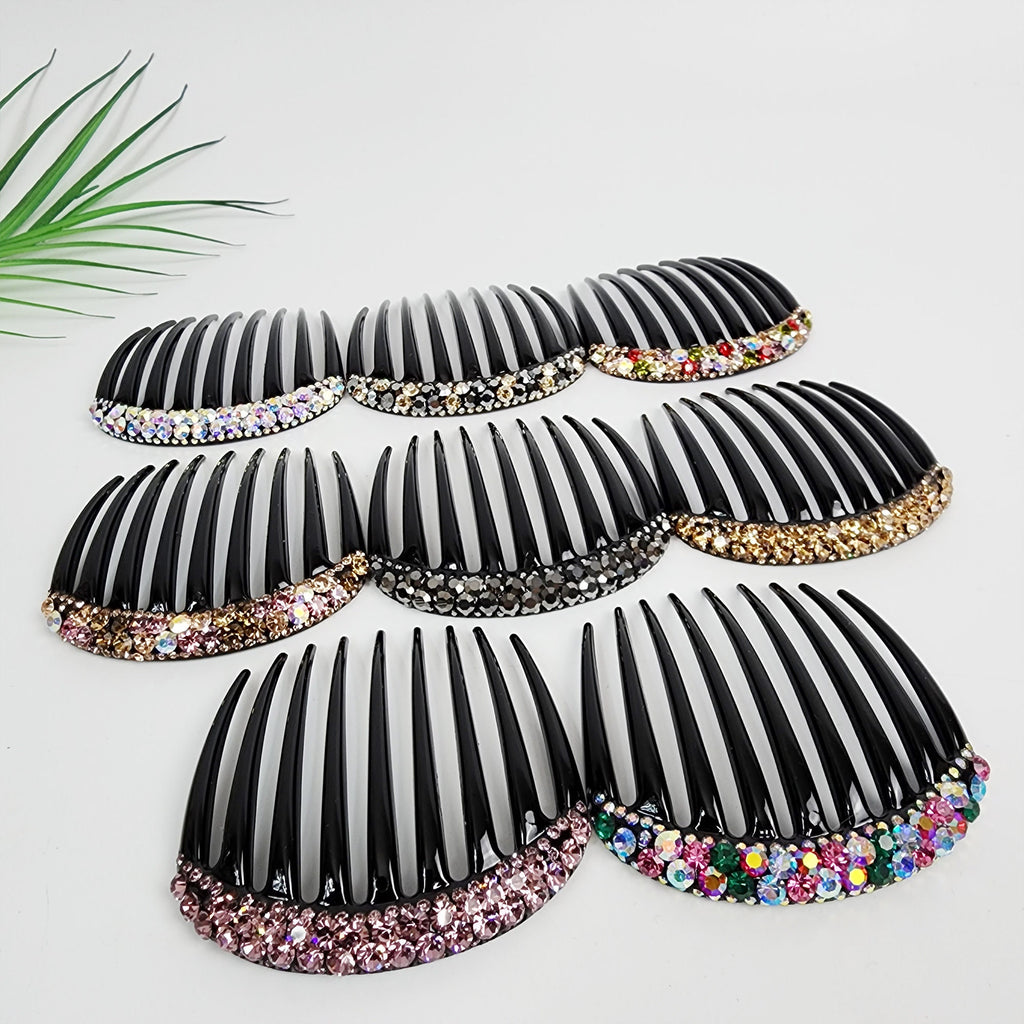 Luminous Hair Comb Pin with Cubic / Luxurious French Hair Pin / Hair Comb for Woman / Hair Fork for Thick Hair