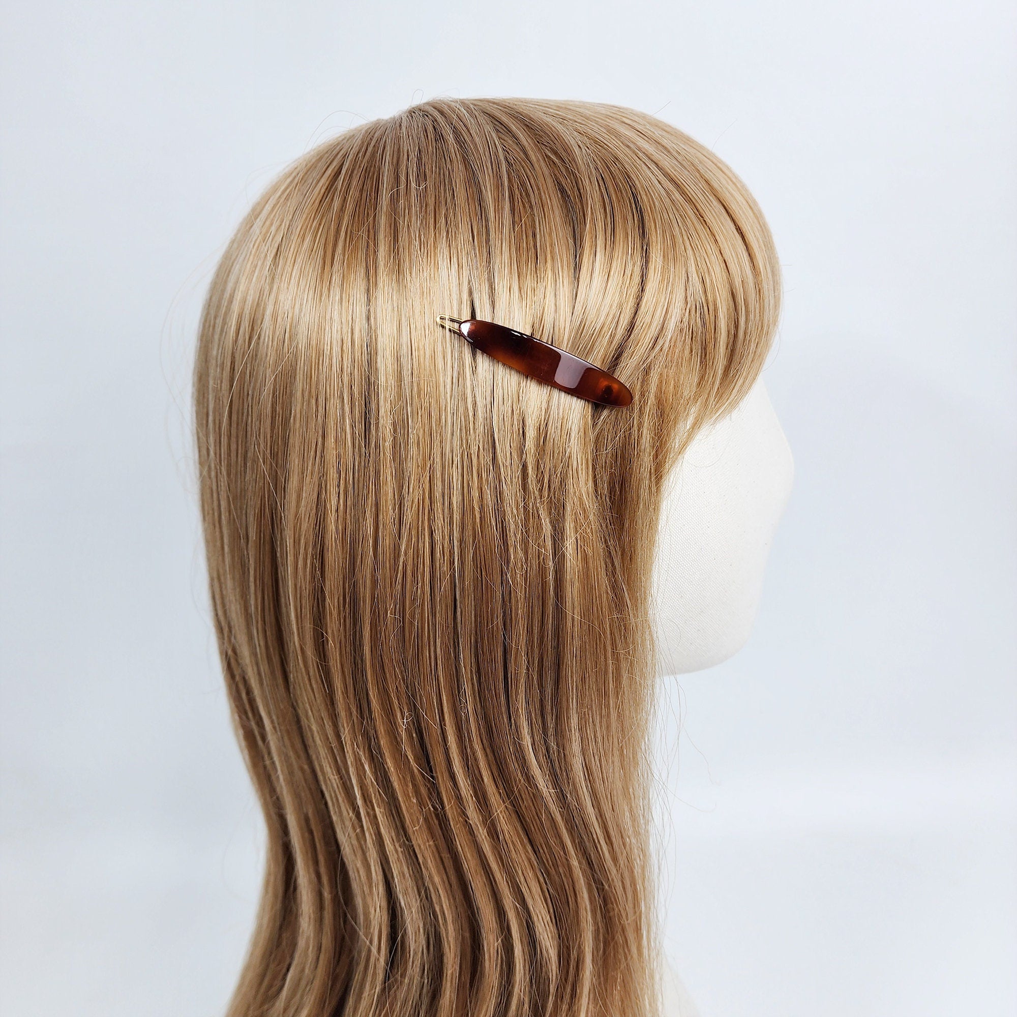 Laurence Round Oval Mini Bobby Pin (2.0 Inch) / Luxurious Small French Hair Pin / Hair Accessory for Woman / Mini Hair Clips