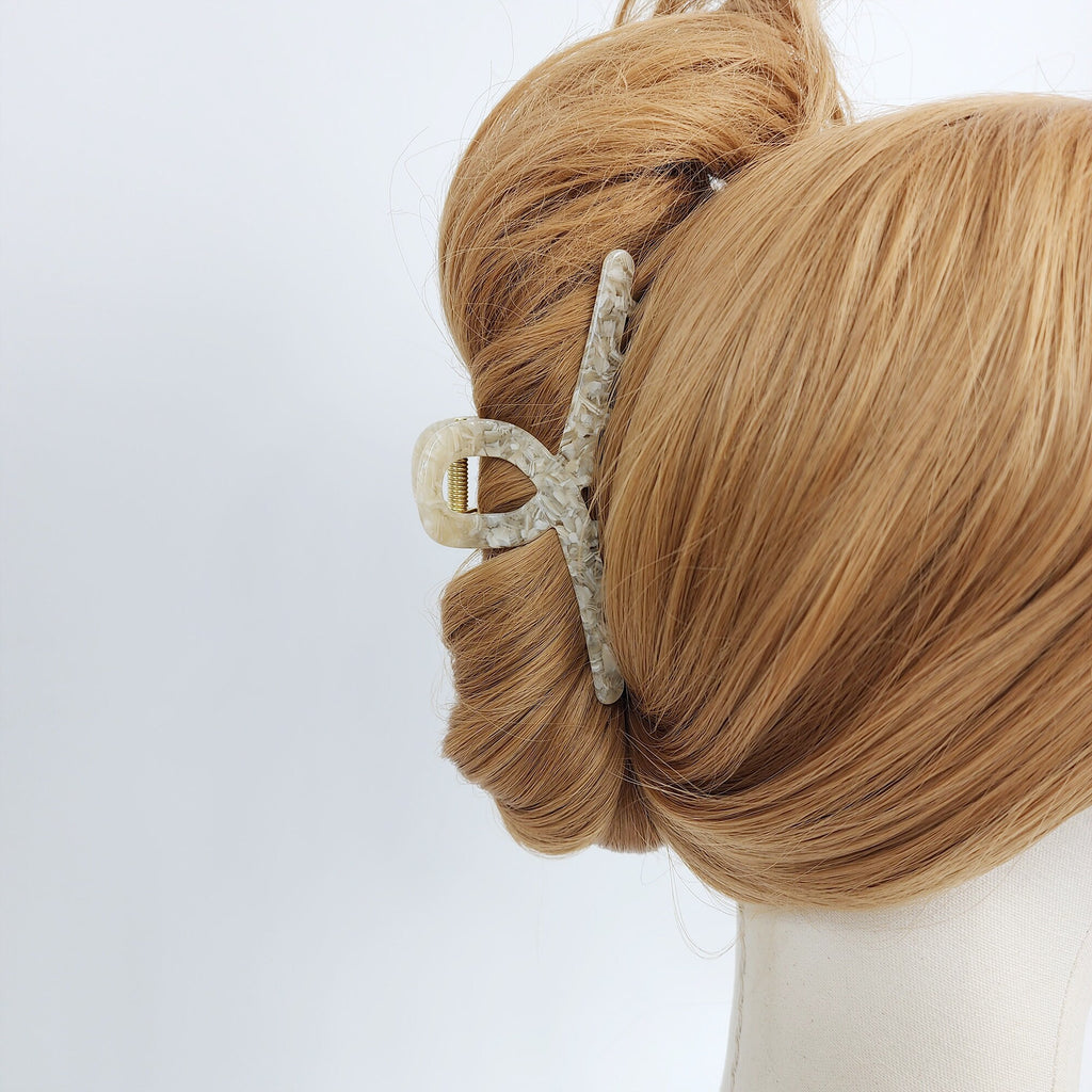 Luxurious Large Twist Hair Claw Clip (4.3 Inch) / Tortoise Shell French Hair Claw / Hair Barrette for Woman
