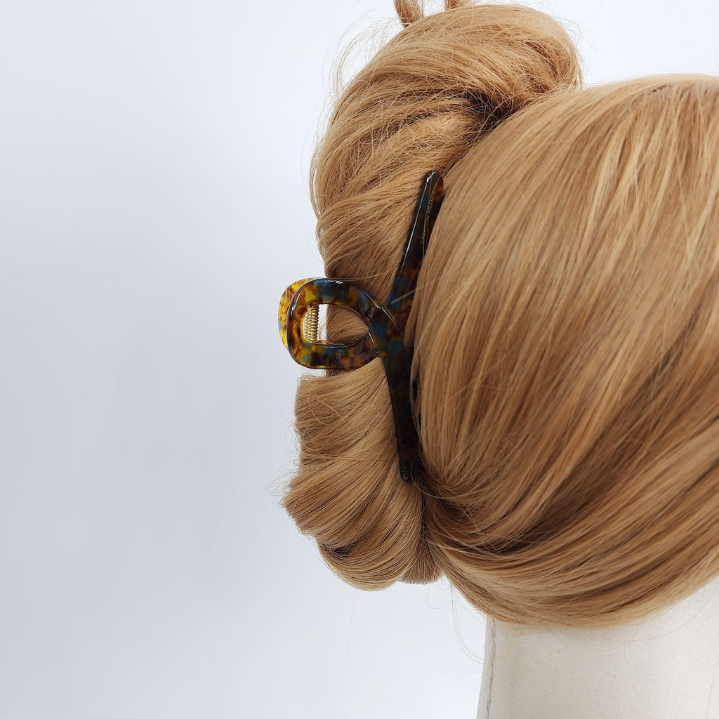 Luxurious Large Twist Hair Claw Clip (4.3 Inch) / Tortoise Shell French Hair Claw / Hair Barrette for Woman