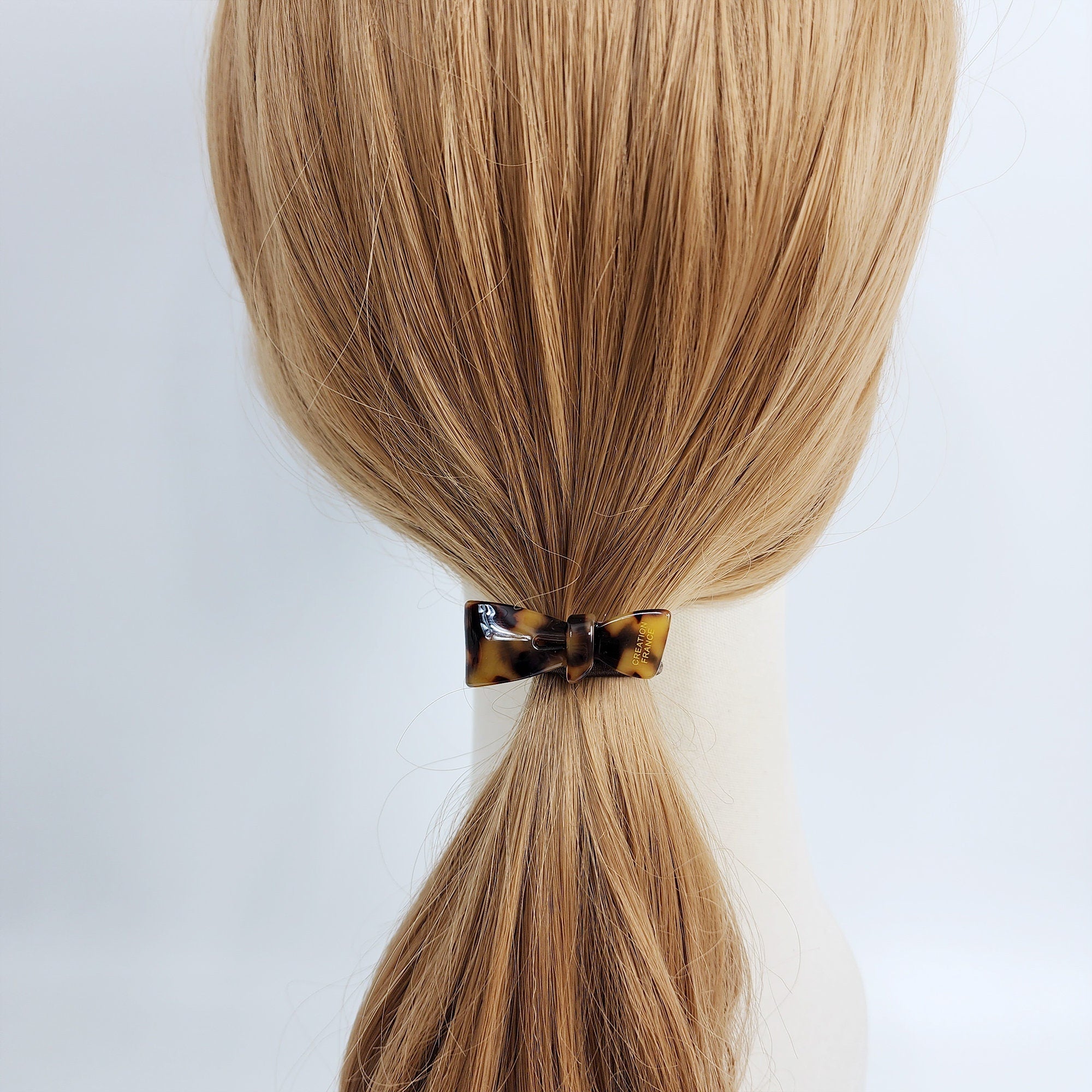 Extra Mini Ribbon Hair Tie (1.6 Inch) / Simple Cute Ponytail Holder / Hair Accessory for Woman / French Hair Tie